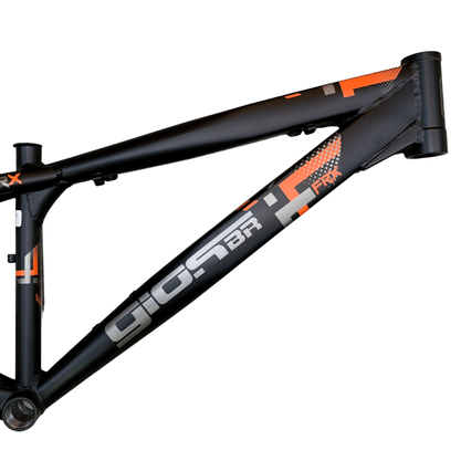 Quadro Gios FRX 13.5 Preto Fosco Adesivo Titanio e Laranja