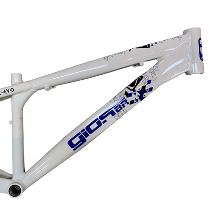 Quadro Gios FRX EVO 13.5 Branco Adesivo Azul e Preto