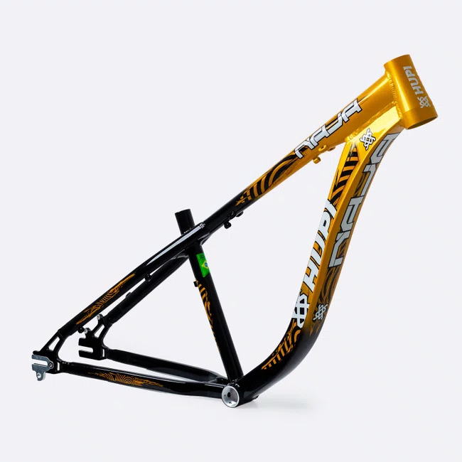Quadro hupi naja v10 gancheira horizontal preto/dourado/branco