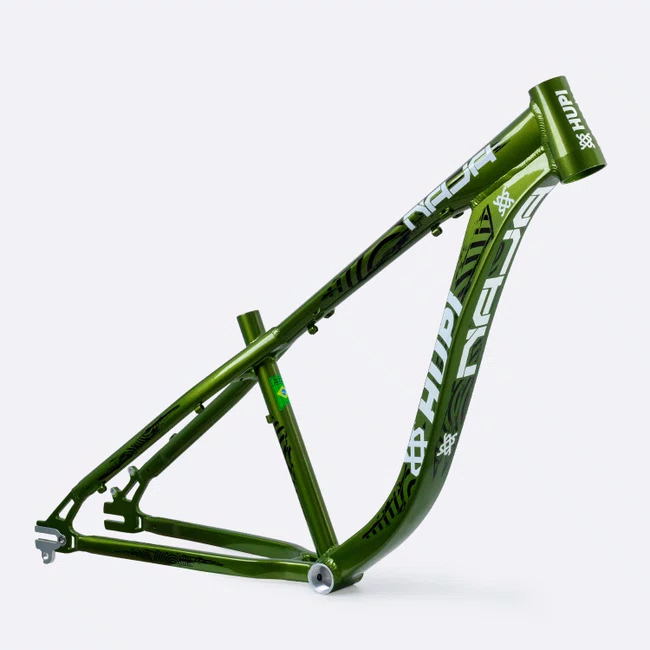 Quadro hupi naja v10 gancheira horizontal verde/branco/preto