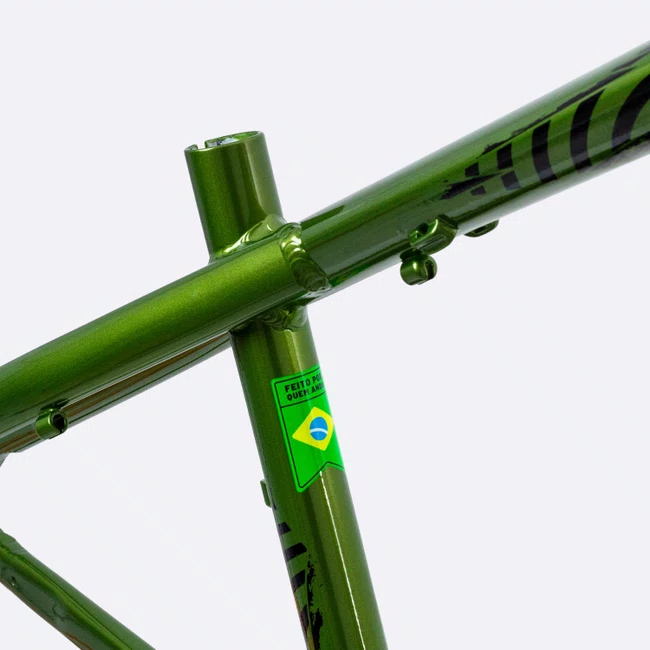 Quadro hupi naja v10 gancheira horizontal verde/branco/preto