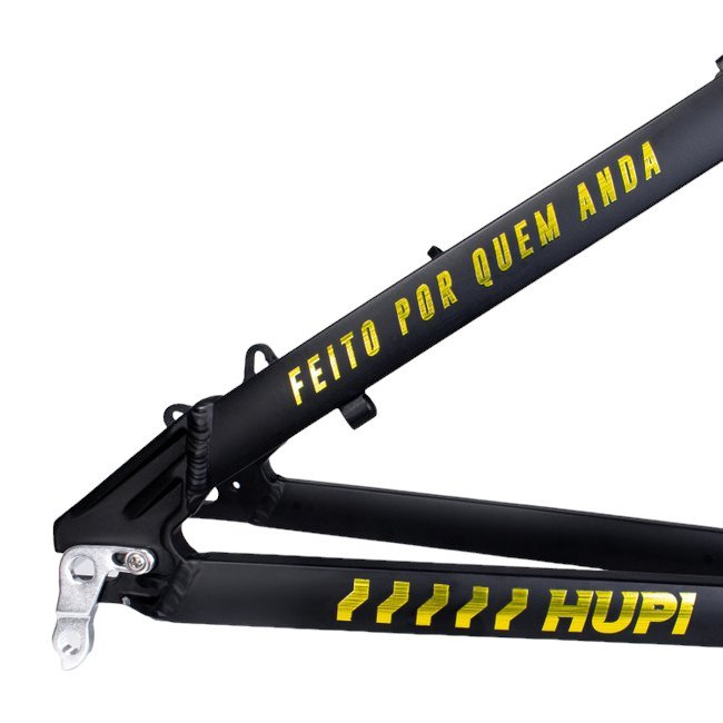 Quadro Hupi Naja v8 Gancheira Horizontal Preto e Dourado