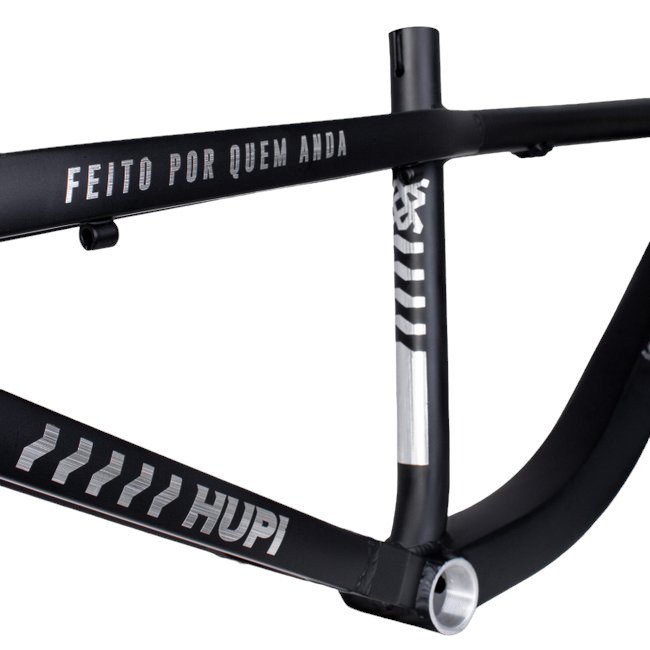 Quadro Hupi Naja v8 Gancheira Horizontal Preto e Prata