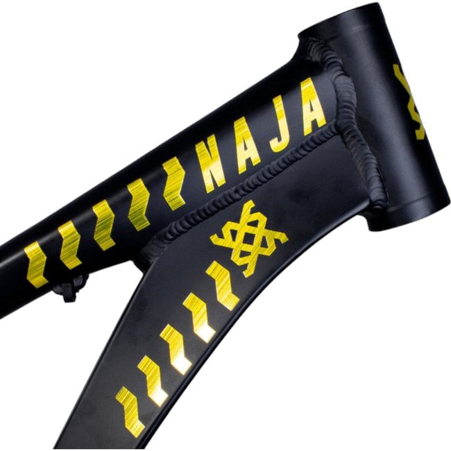 Quadro Hupi Naja v8 Gancheira Vertical Preto e Dourado