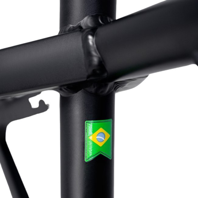 Quadro Hupi Naja v8 Gancheira Vertical Preto e Dourado