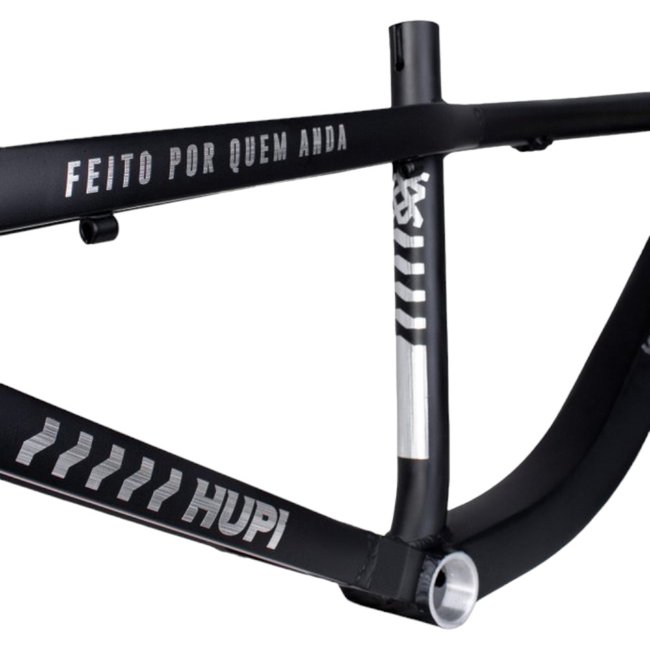 Quadro HUPI Naja V8 Gancheira Vertical Preto e Prata
