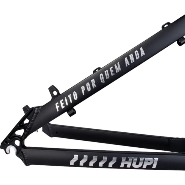 Quadro HUPI Naja V8 Gancheira Vertical Preto e Prata
