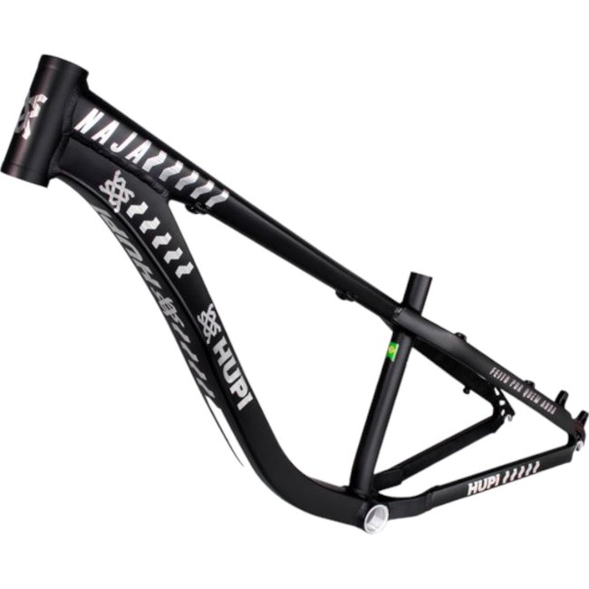 Quadro HUPI Naja V8 Gancheira Vertical Preto e Prata