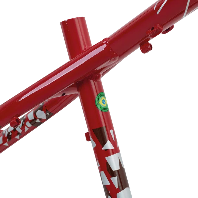 Quadro Hupi Naja V9 Gancheira Horizontal Vermelho e Prata