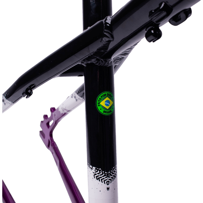 Quadro Hupi Naja V9 Horizontal Preto e Roxo e Branco
