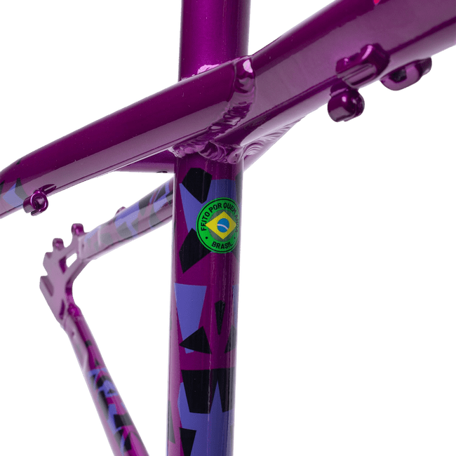 Quadro Hupi Naja V9 Horizontal Roxo e Branco