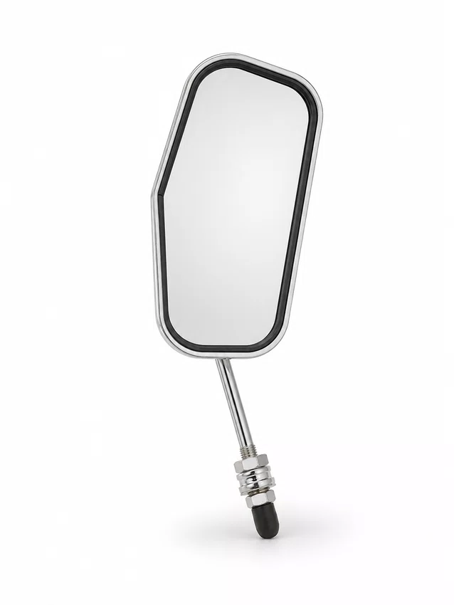 Retrovisor WG Sport Retro Quadrado C/Adapt Cromado