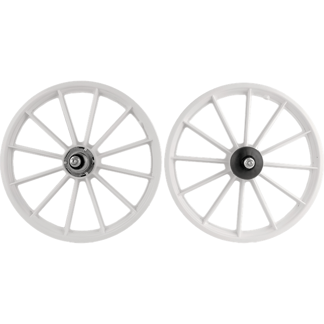 Roda Wester Aro 16 Nylon com Eixo Branca