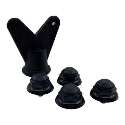 Sapatilha Elleven MTB 3 Velcros Preto e Vermelho