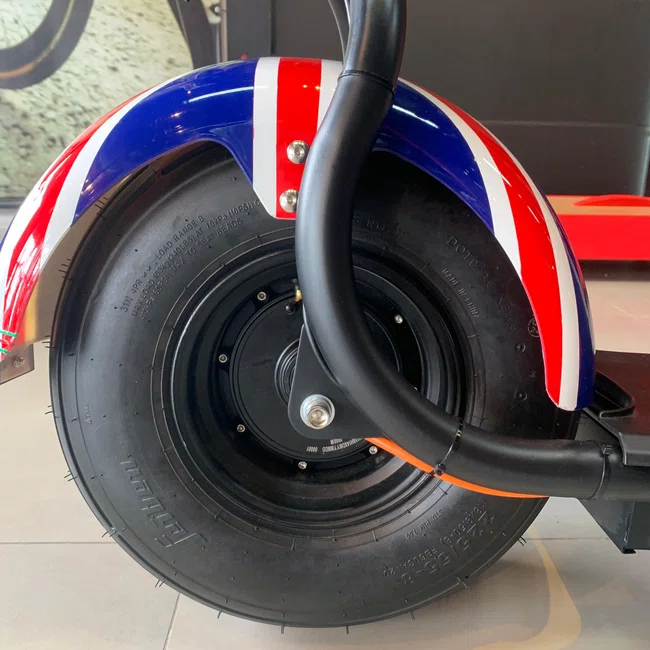 Scooter Eletrica Ultra x 1000w 60v Azul e Branco e Vermelho