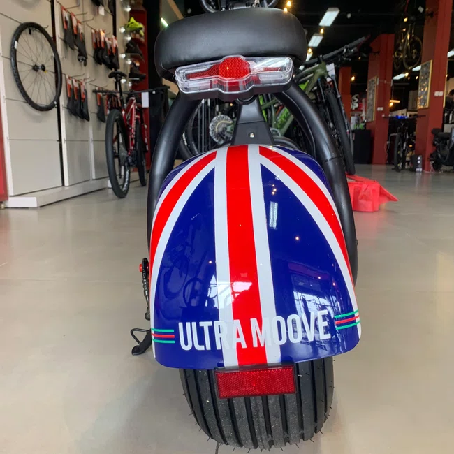 Scooter Eletrica Ultra x 1000w 60v Azul e Branco e Vermelho
