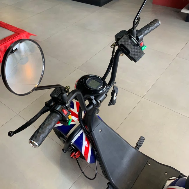 Scooter Eletrica Ultra x 1000w 60v Azul e Branco e Vermelho
