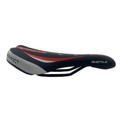 Selim Battle CR0 MTB Preto e Vermelho e Branco