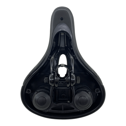 Selim Elleven Comfort Barra Circular 2 Molas Vazado Preto e Vermelho