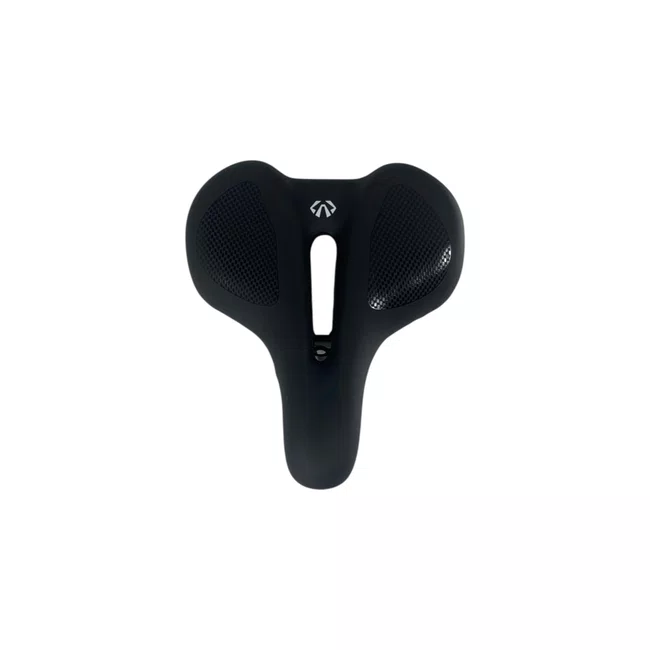 Selim Gts Elastomero Vazado Largo 220mm Preto