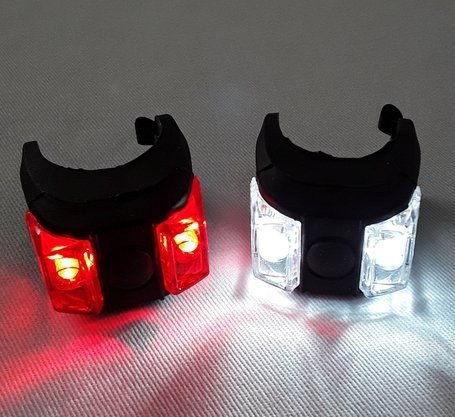 Sinalizador Dianteiro e Tras JY-267-6 2 Leds Preto
