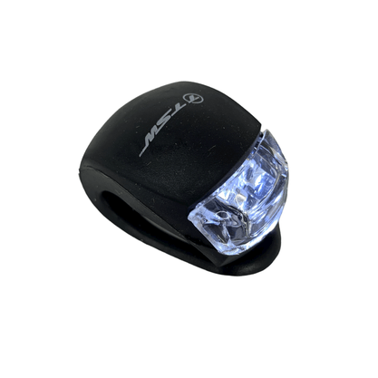 Sinalizador TSW 2 Leds Dianteiro e Traseiro em Silicone Preto