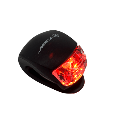 Sinalizador TSW 2 Leds Dianteiro e Traseiro em Silicone Preto