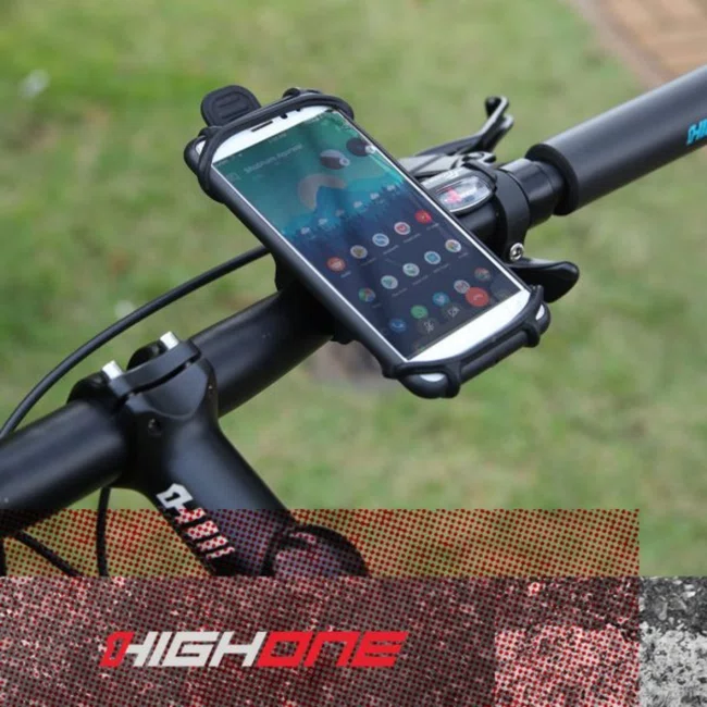 Suporte de Celular High One em Silicone Preto