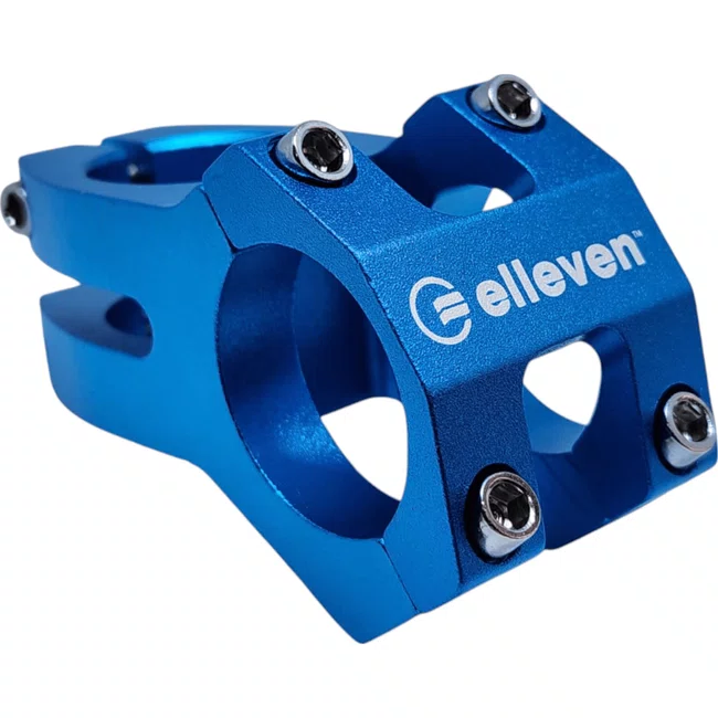 Suporte de Guidão Elleven Alumínio T6 CNC 45 mm x 31.8 mm Azul