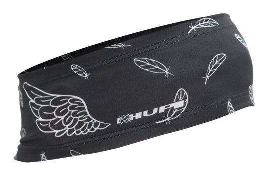 Testeira Hupi Headband Asas Preto e Branco