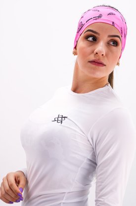Testeira Hupi Headband Asas Rosa e Preto