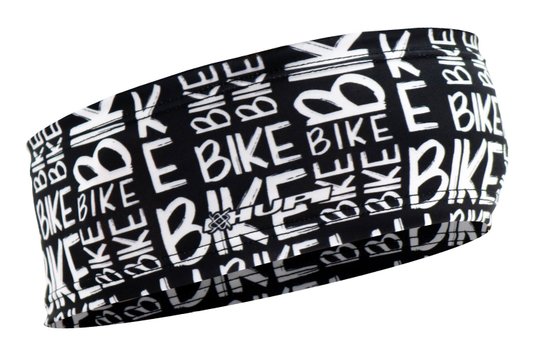Testeira Hupi Headband Bike Preto e Branco