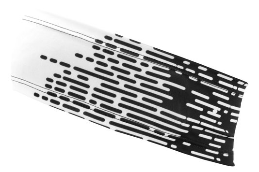 Testeira Hupi Headband Biometria Branco e Preto