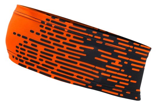 Testeira Hupi Headband Biometria Laranja e Preto