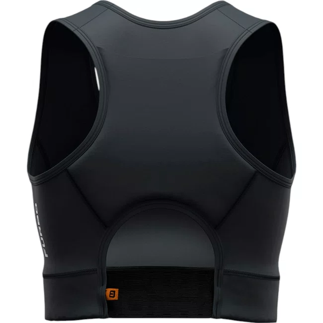 Top Furbo Flux Poliamida com Bolso Cinza ㅤㅤㅤㅤㅤㅤㅤㅤㅤㅤ