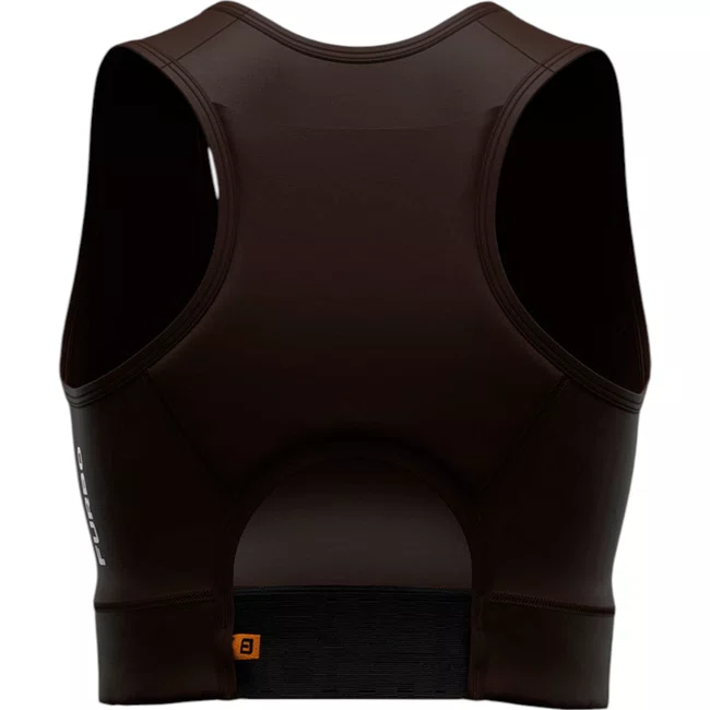 Top Furbo Flux Poliamida com Bolso Café