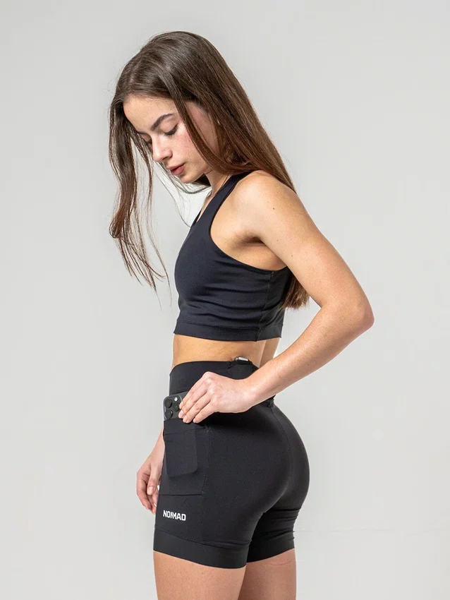 Top nomad feminino run trail preto