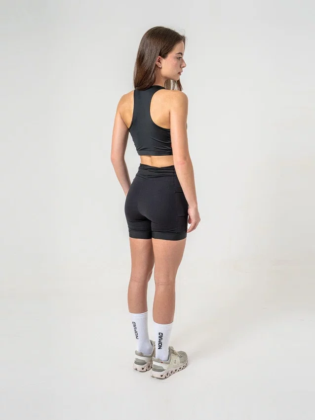 Top nomad feminino run trail preto