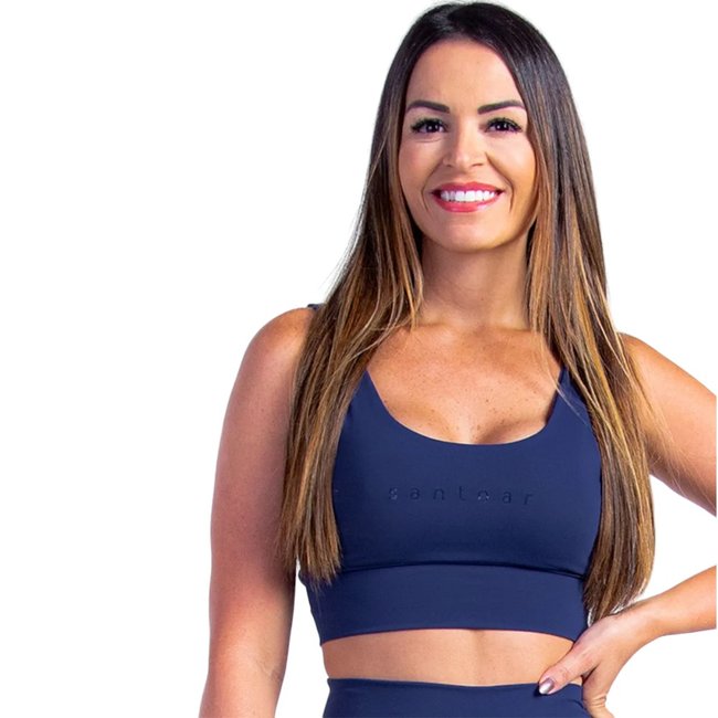 Top Soft Santo Ar Azul Marinho