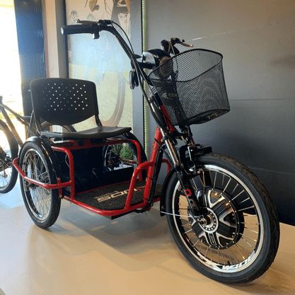 Triciclo Duos Fox Elétrico Aro 20 Vermelho