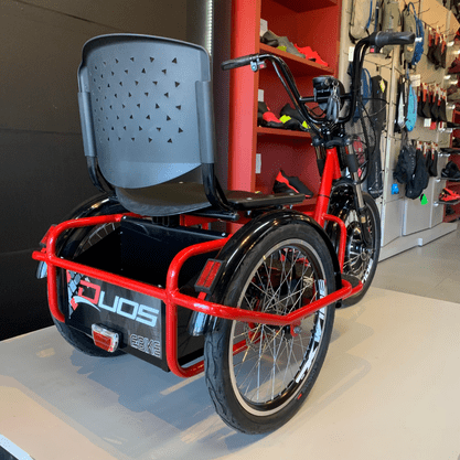 Triciclo Duos Fox Elétrico Aro 20 Vermelho