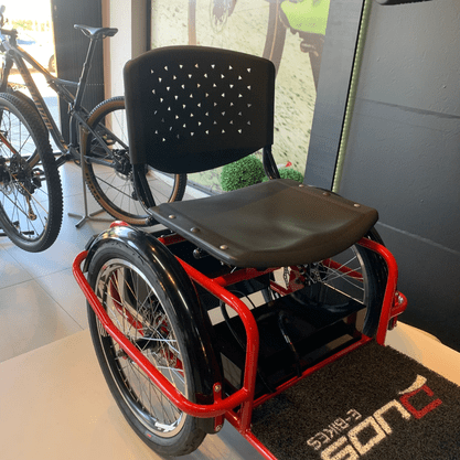 Triciclo Duos Fox Elétrico Aro 20 Vermelho