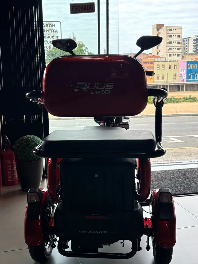 Triciclo Eletrico Duos Fenix 48V 750W Vermelho