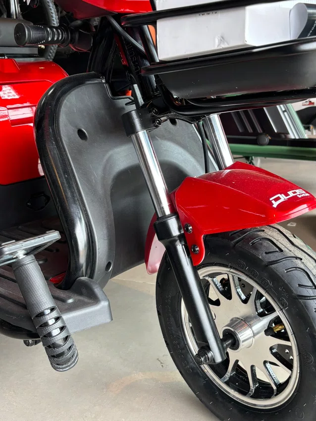 Triciclo Eletrico Duos Fenix 48V 750W Vermelho