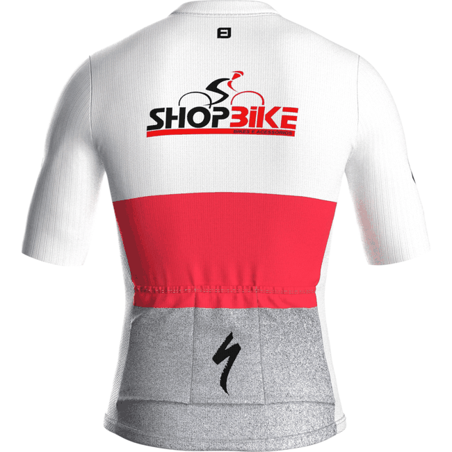 Uniforme Shopbike 2025 Furbo Euro Branca e Cinza e Vermelha