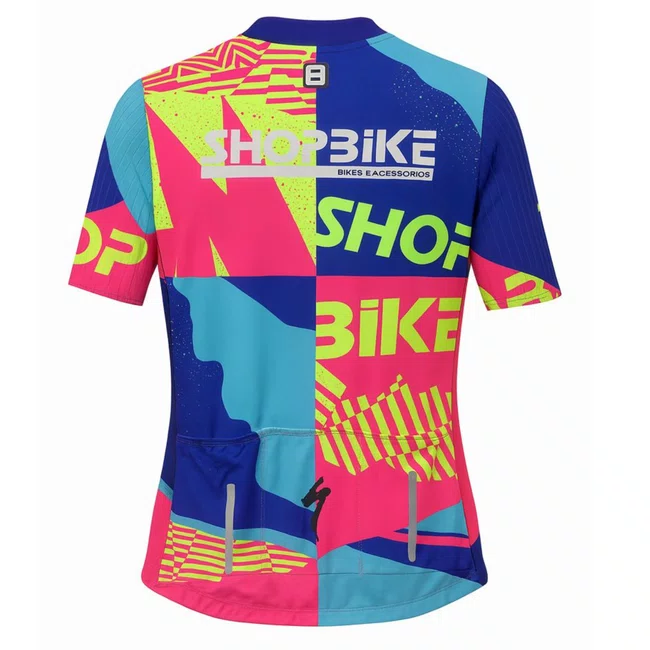 Uniforme Shopbike Furbo Euro Supreme 2025 Verde, Rosa, Azul e Branco
