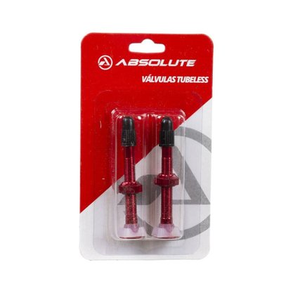 Valvula Tubeless Absolute 48mm Vermelho