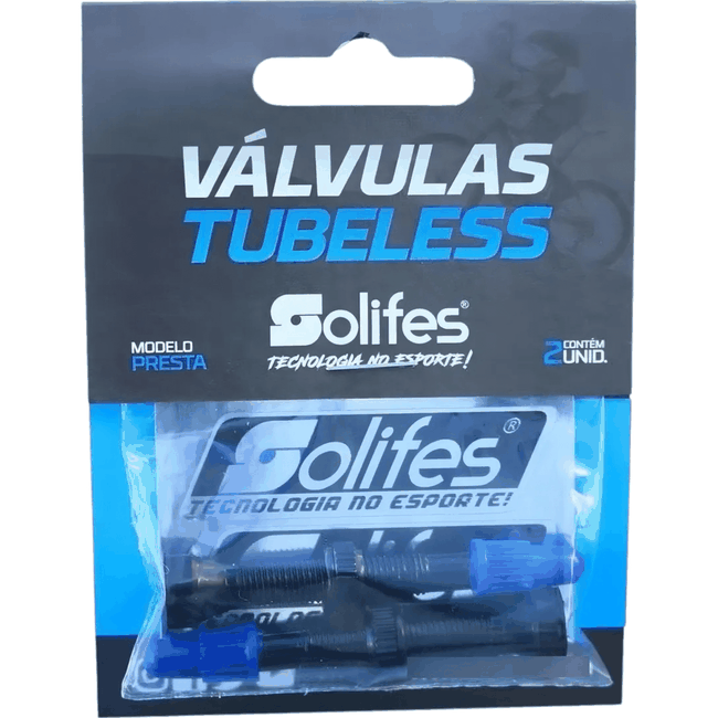 Valvula Tubeless Solifes 44mm Preto