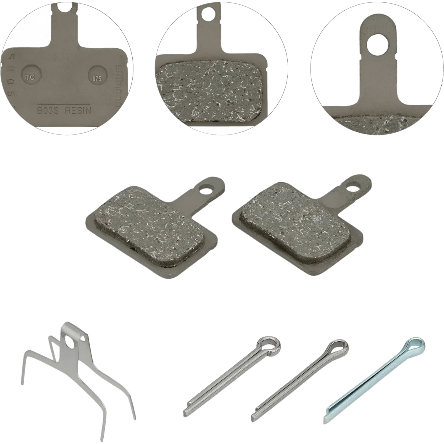 Pastilha de Freio Shimano com 3 Tipos de Pino