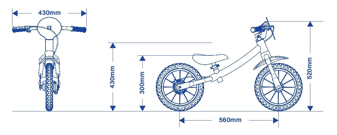 Bicicleta Nathor Balance Rocket Astro 2 Aro 12 Laranja e Preto Bicicleta Nathor Balance Rocket Astro 2 Aro 12 Laranja e Preto